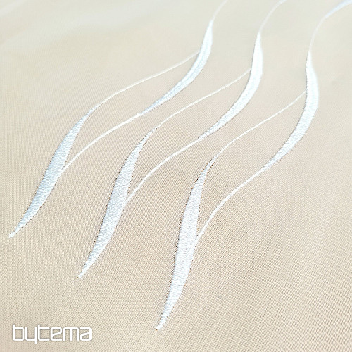 Vyšívaná luxusná záclona bílá GERSTER  195/0001