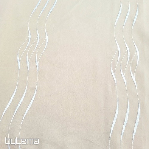 Vyšívaná luxusná záclona bílá GERSTER  195/0001