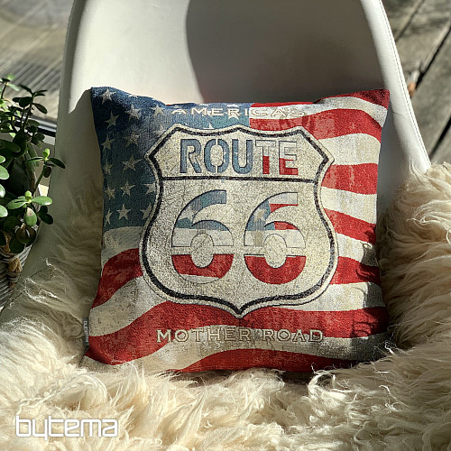 Gobelínová obliečka na vankúš ROUTE 66