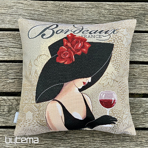 Gobelínový obliečka na vankúš LADY BORDEAUX