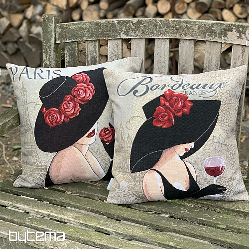 Gobelínový obliečka na vankúš LADY BORDEAUX