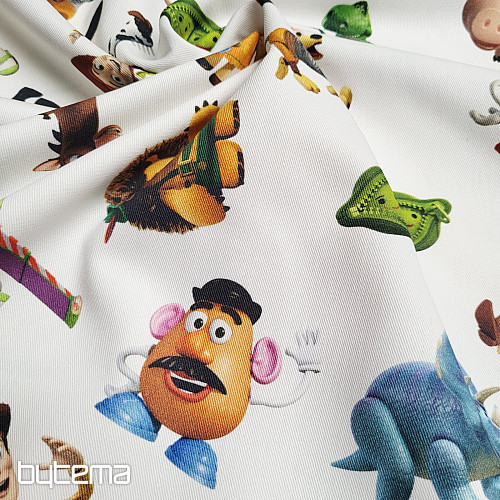 Detská dekoračná látka TOY STORY veľké