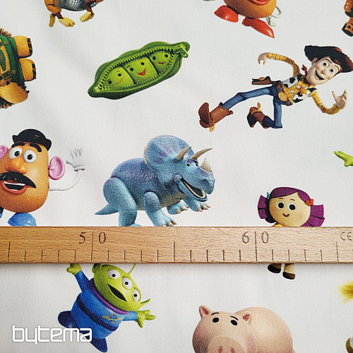 Detská dekoračná látka TOY STORY veľké