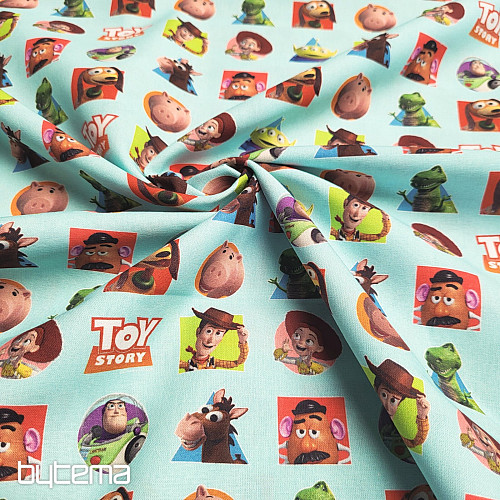 Bavlnená látka TOY STORY PATCH
