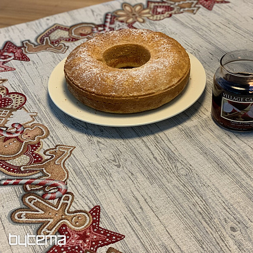 Gobelínový obrus a šál VIANOČNÉ PERNÍČKY