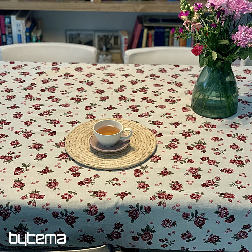 Gobelínový obrus a šál EDEN RŮŽIČKY