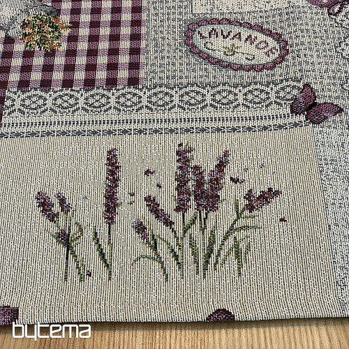 Gobelínový ubrus a šál Levandule Provence
