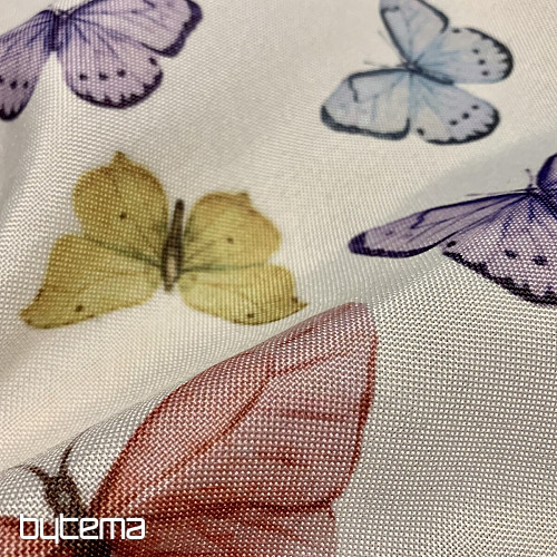 obrusy a šály motýlie