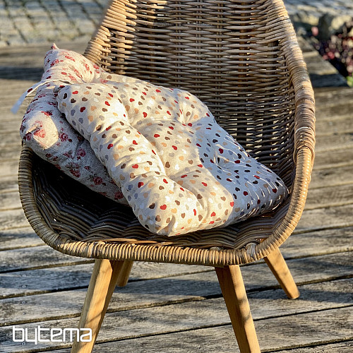 Sedáky na stoličky RUŽE červené