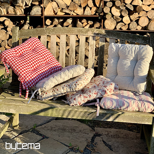 Sedáky na stoličky RUŽE červené