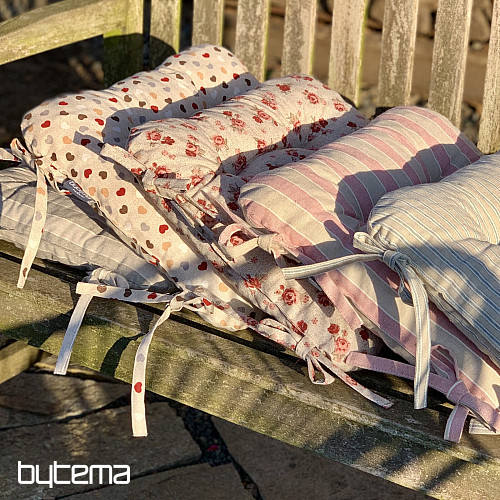 Sedáky na stoličky RUŽE červené