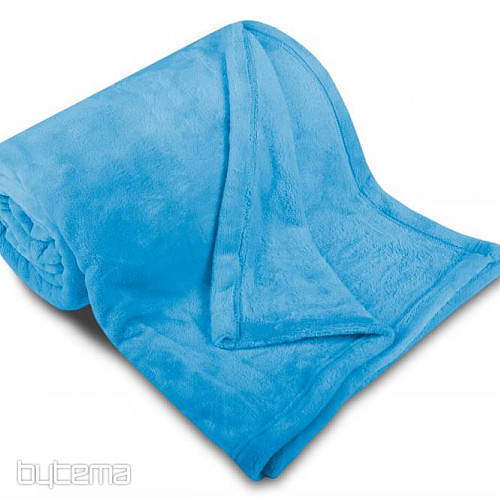 Deka SLEEP WELL mikroflanel krátký vlas - modrá svetlá