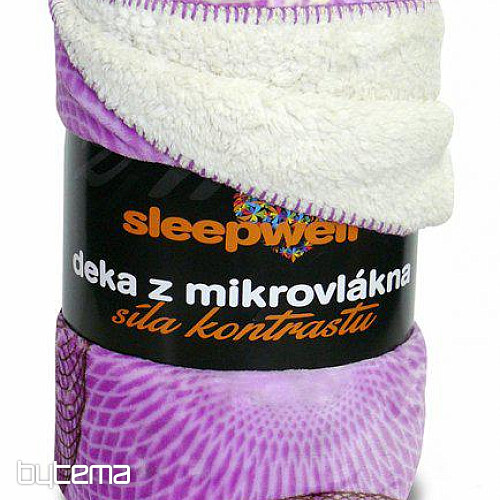 Deka ovečka - bublina fialová