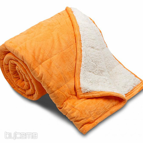deka z mikrovlákna EXTRA Mekka OVEČKA prešiv oranžová