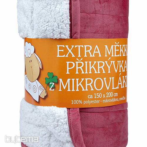 Deka z mikrovlákna EXTRA mäkká OVEČKA prešev staroružová