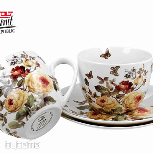 Porcelánové hrnčeky na espresso set RUŽA