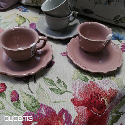 Gobelínový obliečka na vankúš PASTEL KVETY