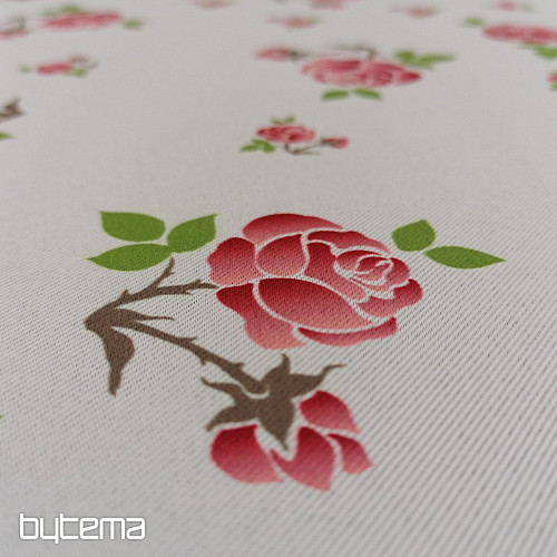 Dekoračné látka BLACK OUT Ružičky