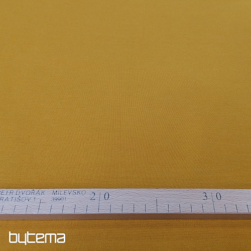 Bavlnená látka UNI horčicovej hrubá bavlna 220g