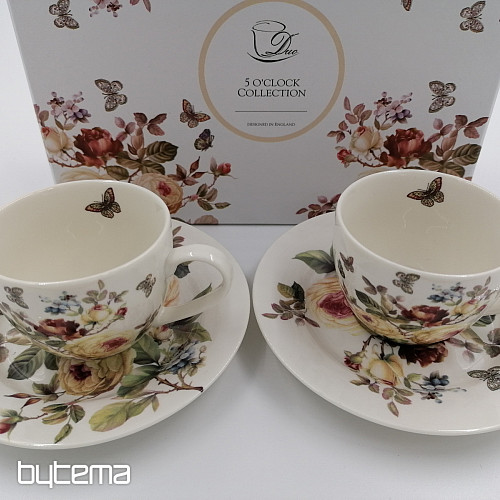 Porcelánové hrnčeky na espresso set RUŽA