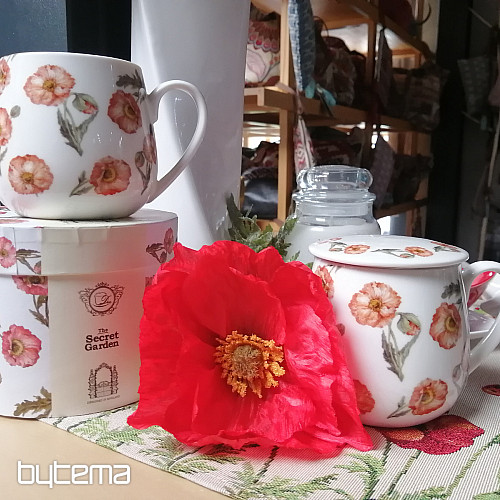 Porcelánový hrnček Wild poppies baculka
