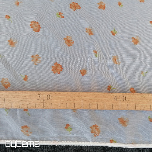 Krátka voálová záclona 80 cm
