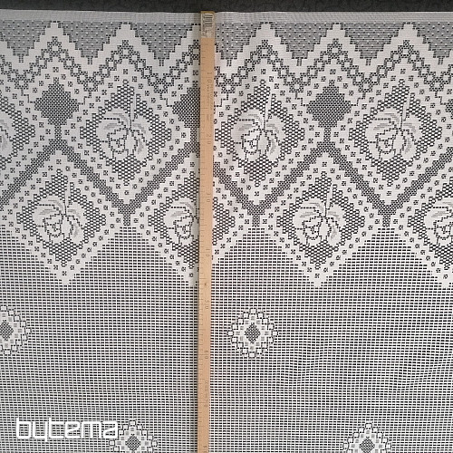 Žakárová záclona 86759/300 biela