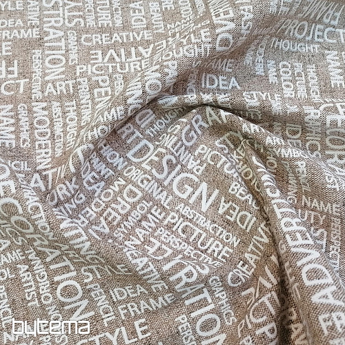 Dekoračná látka ART LETRAS