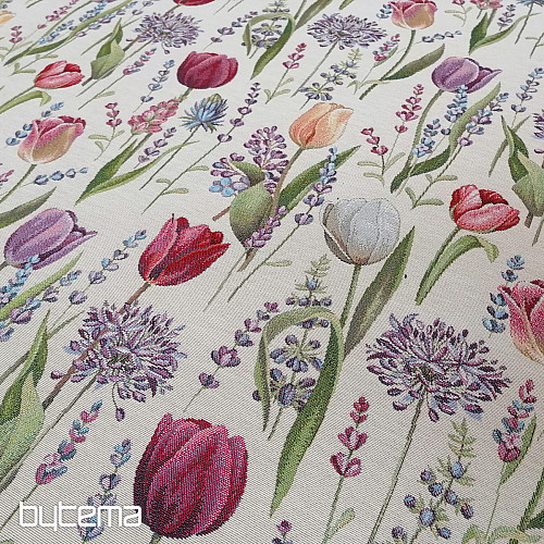 Gobelínová látka TULIPÁNY - JAR