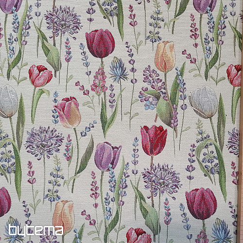 Gobelínová látka TULIPÁNY - JAR