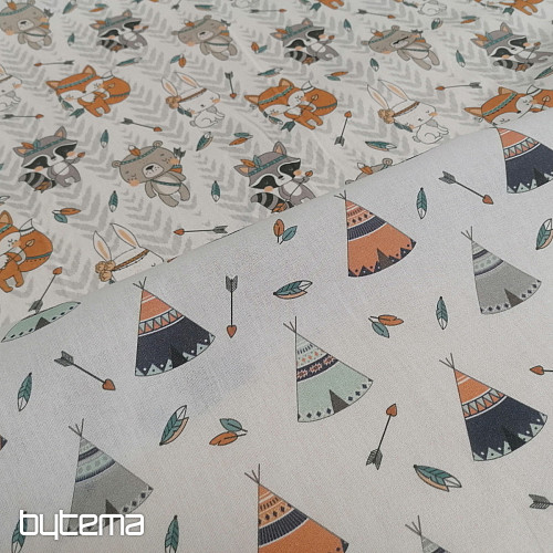 Bavlnená látka Teepee