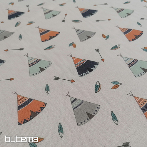 Bavlnená látka Teepee