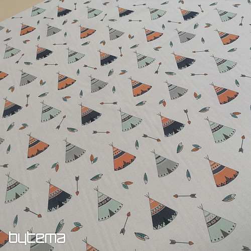Bavlnená látka Teepee