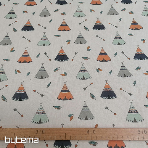 Bavlnená látka Teepee