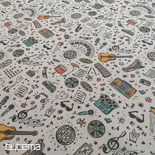 Dekoračná látka Muzika