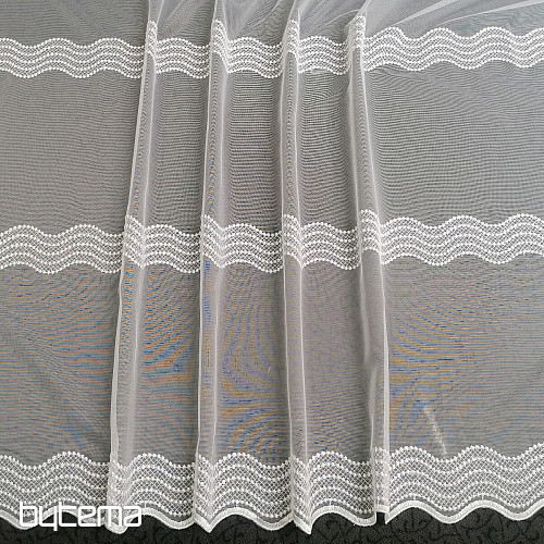 Záclona s výšivkou 545/601