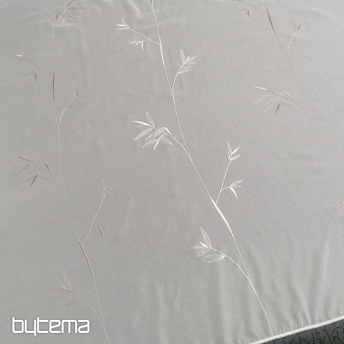 Luxusná vyšívaná záclona GERSTER 11757 biela