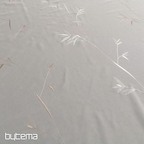Luxusná vyšívaná záclona GERSTER 11757 biela
