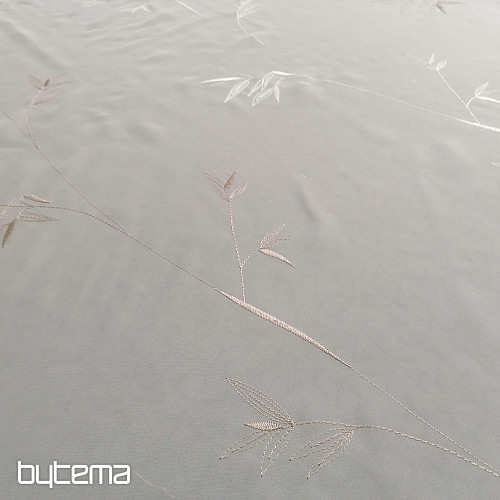 Luxusná vyšívaná záclona GERSTER 11757 biela