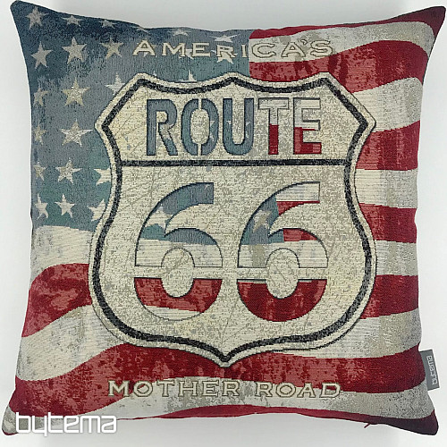 Gobelínová obliečka na vankúš ROUTE 66