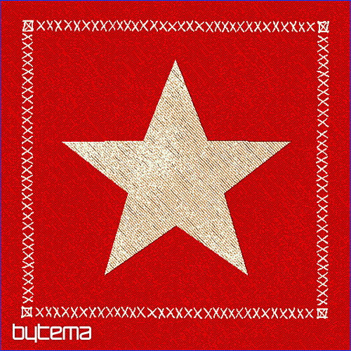 Gobelínový obliečka na vankúš RED STAR 1