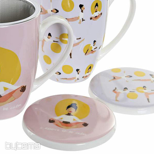 Čajový set so sitkom Joga 325 ml