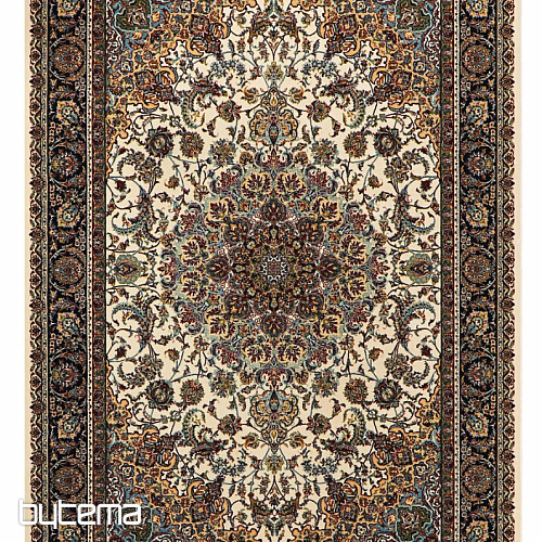 Luxusné akrylový koberec razia 5503 hnedo / biela