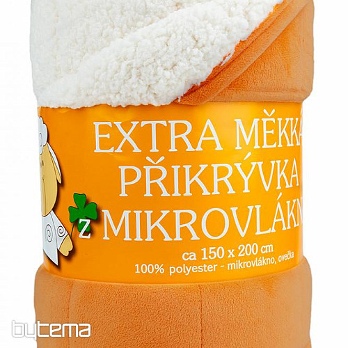 deka z mikrovlákna EXTRA Mekka OVEČKA prešiv sv. škorica