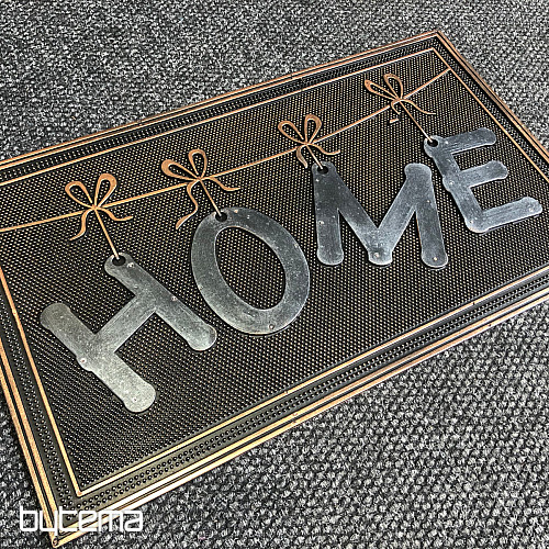 Gumová rohožka HOME na mašličkách