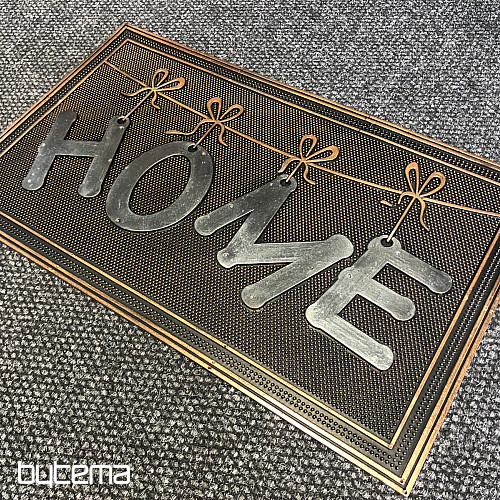 Gumová rohožka HOME na mašličkách