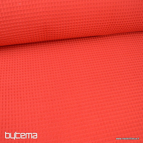 Bavlnená vaflová látka červená